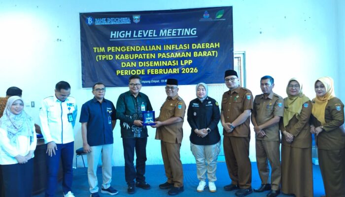 Bahas Stabilitas Harga dan Inflasi, BI dan Pemda Pasbar gelar HLM