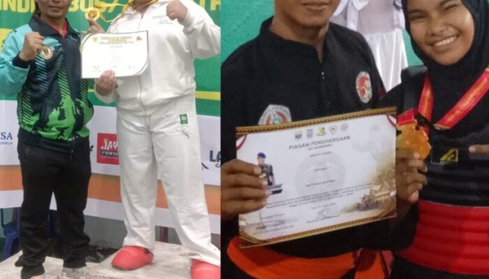 Siswi SMPN 15 Padang Raih Medali Emas di Ajang Pencak Silat dan Karate Regional