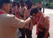 Delapan Penggalang MTsN 1 Agam Dikukuhkan Jadi Pramuka Garuda