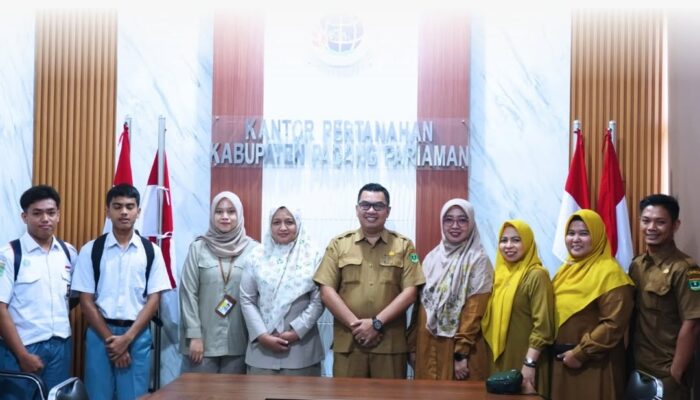 Kantor Pertanahan Padang Pariaman Terima Siswa PKL SMKN 4 Pariaman