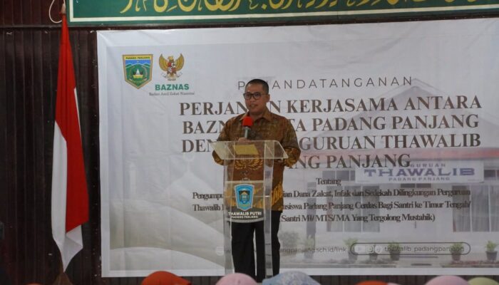 Dukung Pendidikan Islam, Baznas dan Perguruan Thawalib Padang Panjang Perkuat Sinergi Pengelolaan Zakat