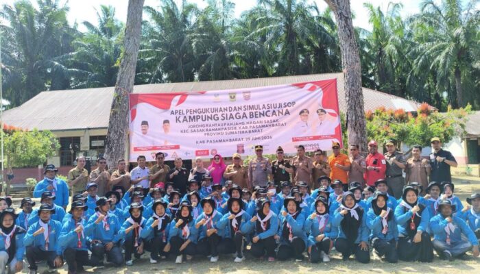 Pengurus Kampung Siaga Bencana Sasak Pasbar Dikukuhkan