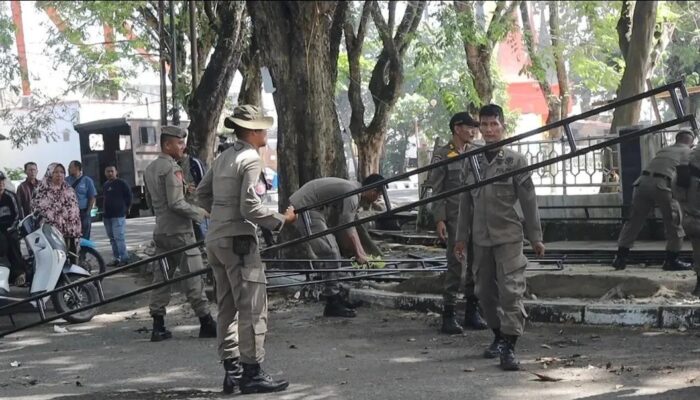 PKL GOR H. Agus Salim Mulai Ditertibkan