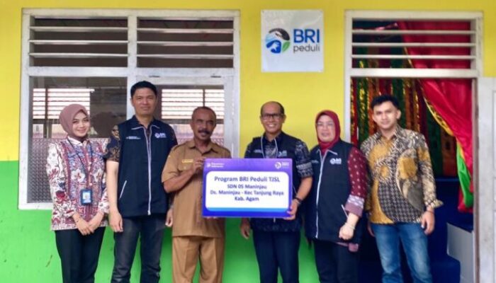 SDN 05 Maninjau Terima Bantuan Sarana Pendidikan dari BRI Peduli