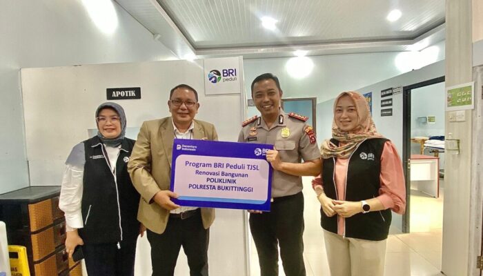 BRI Bantu Renovasi Poliklinik Polresta Bukittinggi, Dukung Pelayanan Kesehatan yang Lebih Prima