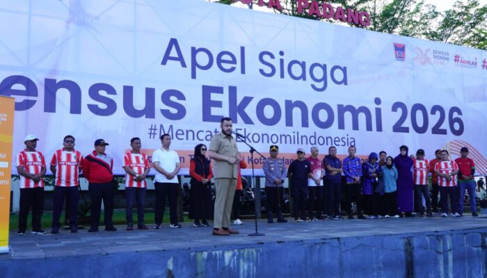 Padang Gelar Apel Siaga Sensus Ekonomi 2026, Fadly Amran: Data Akurat jadi Penentu Arah Pembangunan