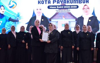 Pengurus PERWOSI Payakumbuh 2026–2030 Dikukuhkan, Pemko Perkuat Budaya Olahraga Perempuan untuk Masyarakat Sehat