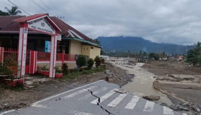Kondisi SDN 10 Lambung Bukik Kecamatan Pauh Kota Padang Pasca Galodo