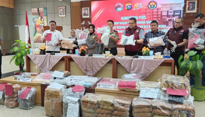 705 Kasus Narkoba Diungkap Polda Sumbar Sepanjang Semester I 2026