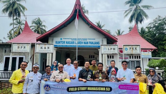 Nagari Lareh Nan Panjang jadi Laboratorium Lapangan Program Doktoral FEB UNP, Dorong Transformasi Digital dan Penguatan UMKM
