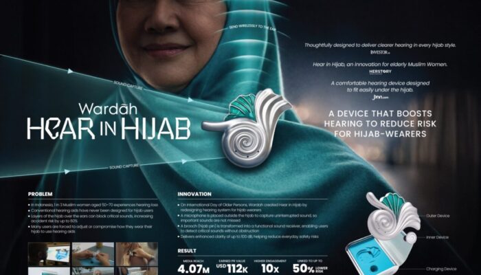 Wardah Raih Cannes Lion Pertama Lewat Hear in Hijab, Alat Bantu Dengar Inklusif untuk Perempuan Berhijab