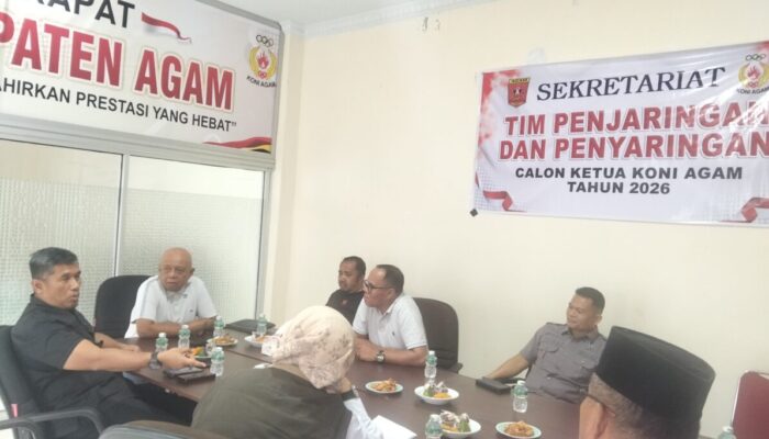Tim Supervisi Temui KONI Agam, Nasib Musorkab Dibahas di KONI Sumbar