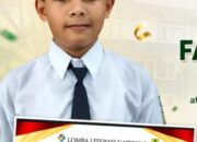 Fawwas Siswa MTsN 6  Padang Raih Juara  Lomba Vlog Literasi Nasional 