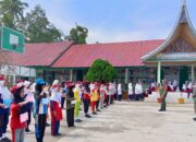Tempa Kedisiplinan dan Akhlak Mulia, Murid Baru MTsN 12 Tanah Datar Ikuti Latihan PBB Bersama Koramil 08 Batipuh