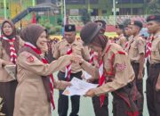 Naik Tingkat, 19 Anggota Pramuka MTsN 2 Sawahlunto Dilantik Jadi Penggalang Ramu, Rakit, dan Terap