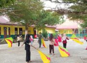 Anggota Marching Band MTsN 2 Pesisir Selatan  Latihan