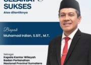 Muhamad Irdian Jabat Kakanwil BPN Sumbar