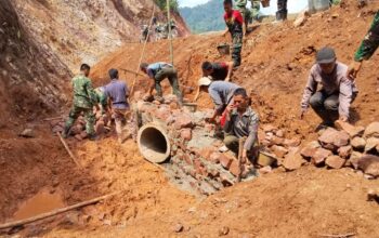 TMMD ke-129 Kodim 0306/50 Kota, Pembangunan Jalan Buluh Kasok Capai 68 Persen