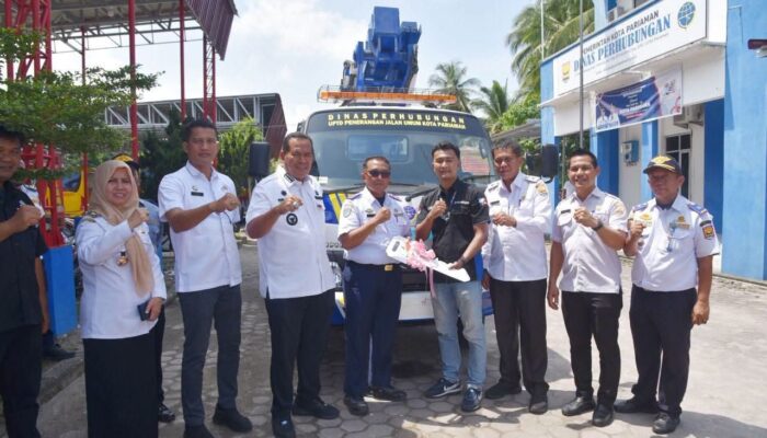 Yota Balad Uji Coba Kelayakan Mobil Skylift PJU Pariaman