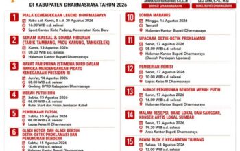 Berbagai Agenda Semarakkan HUT Ke-81 Kemerdekaan RI di Dharmasraya