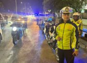 Blue Light Patrol Satlantas Polresta Padang Jaga Kelancaran Lalu Lintas, Antisipasi Kepadatan Malam Akhir Pekan