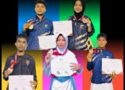 Lima Murid MTsN 7 Padang Raih Juara Karate