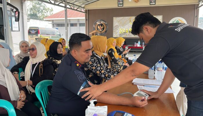 Setetes Darah, Sejuta Manfaat, Lapas Dharmasraya Gelar Donor Darah Sambut HUT Ke-81
