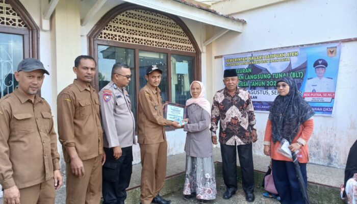 BLT Dana Desa Cair, 25 KPM Batipuah Ateh Terima Bantuan Rp450 Ribu untuk Triwulan III 2026