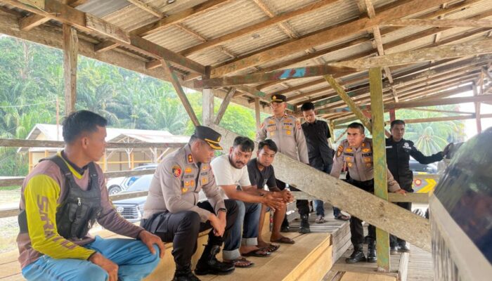 Kapolres Dharmasraya Cek Kesiapan Lokasi Pacu Jalur Di Batanghari Pulai