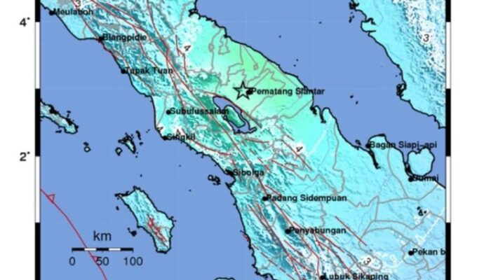 Gempa Bumi M 6.4 Guncang Kabupaten Simalungun