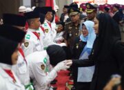 Bupati Annisa Kukuhkan 54 Paskibraka Dharmasraya 2026