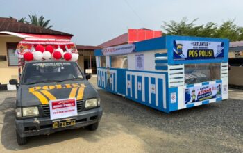 Polres Dharmasraya Ikut Ambil Bagian Dalam Pawai Kemerdekaan di Sungai Duo