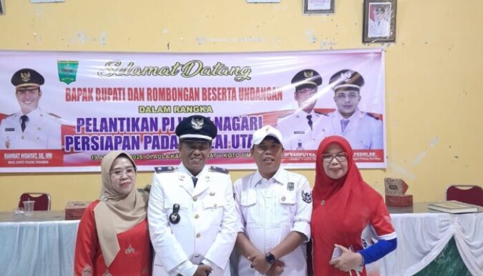 Dukung Pemekaran Padang Alai Utara, Wali Nagari Gunuang Padang Alai Hadiri Pelantikan Pj Wali Nagari