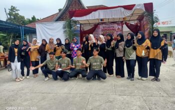 Wabup Leli Arni Senam Pagi Berama Mahasiswa KKN Baiturrahmah