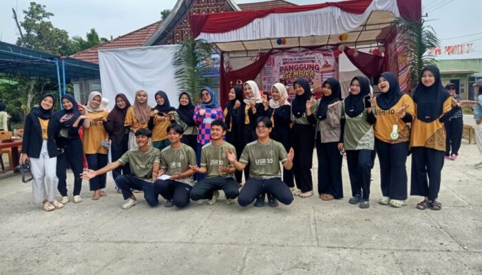 Wabup Leli Arni Senam Pagi Berama Mahasiswa KKN Baiturrahmah