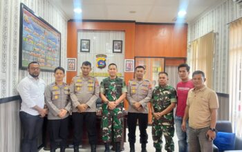 Kapolres Dharmasraya Sambut Kunjungan Silaturahmi Dandim 0310/SSD