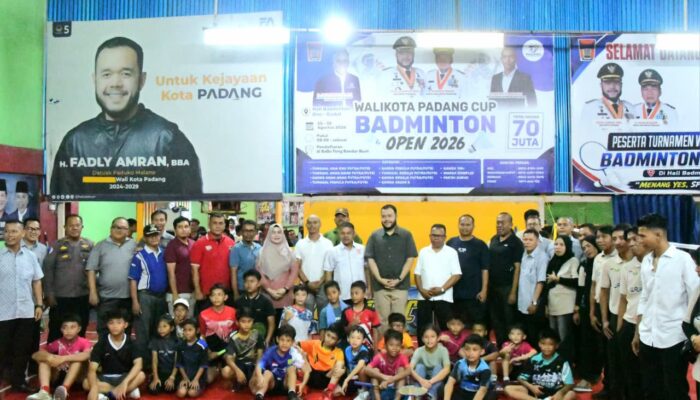Wali Kota Padang Cup, Fadly Amran Dorong Pembinaan Atlet Muda