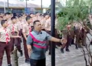Usai Senam Pagi, Plt. Kepala MTsN 1 Pasaman Berikan Arahan dan Nasihat kepada Murid
