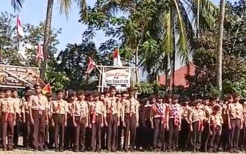 Dibuka Kakankemenag, MTsN 2 Solok Ikut Perkemahan Pramuka Bakti Madrasah
