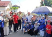 Semarakkan HUT RI, MTsN 1 Agam Ikuti Lomba Gerak Jalan Santai