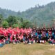 Semarak HUT RI, MTsN 4 Sijunjung Ikuti Jalan Santai Nagari Sumpur Kudus 