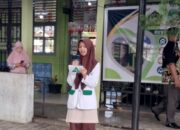 Dinda Nadhifa Murid MTsN 1 Pasaman Sampaikan Pidato tentang Kebersihan Lingkungan