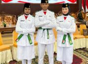 Tiga Murid MAN 1 Sijunjung Dikukuhkan Jadi Anggota Paskibra