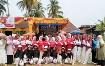 Sambut HUT Kemerdekaan, MTsN 15 Tanah Datar Aktif Sukseskan Lomba Senam Tingkat MTs di Nagari Tanjung Barulak