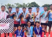 Sebelas Murid MAN 1 Sijunjung Ikut Bhayangkara Run Polres Solok