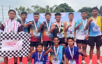 Sebelas Murid MAN 1 Sijunjung Ikut Bhayangkara Run Polres Solok