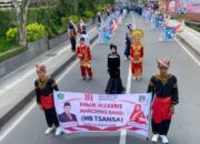 Marching Band MTsN 1 Bukittinggi Meriahkan Pawai Alegoris HUT ke-81 RI