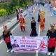 Marching Band MTsN 1 Bukittinggi Meriahkan Pawai Alegoris HUT ke-81 RI