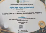 MIN 6 Padang Raih Peringkat 1 Realisasi Anggaran Tertinggi
