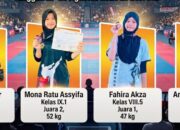 Empat Siswa MTsN 1  Padang Gemilang di Arena Taekwondo Sumbar